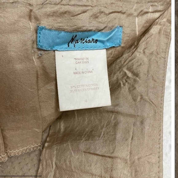 𝅺marciano Khaki Mini Skirt Y2K - Picture 3 of 4